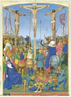 Jean Fouquet - Les heures d'Etienne Chevalier - La Crucifixion